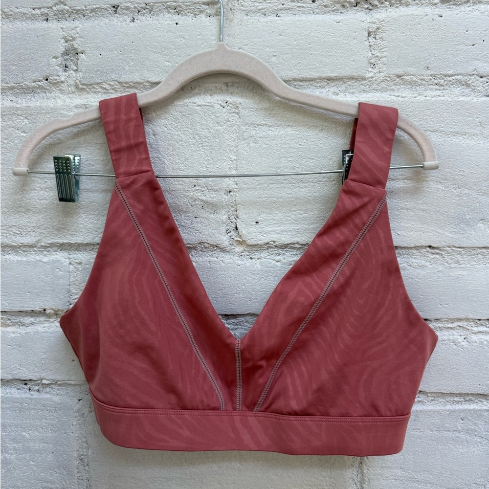 GLYDER Tide Bra Clay Zebra Gloss Sports Bra size L